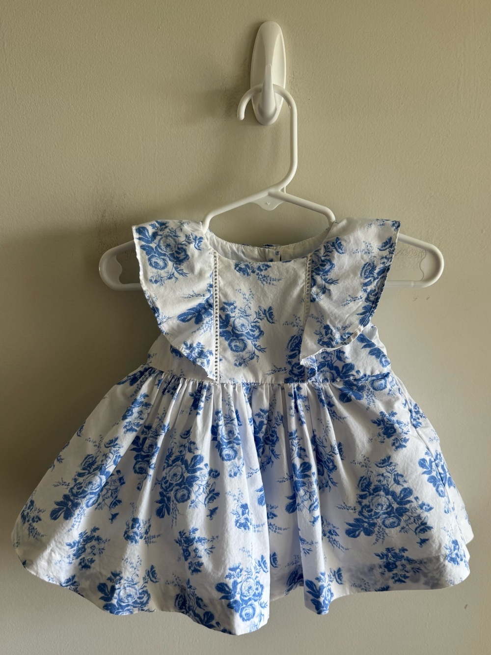 Janie and Jack Blue & White Floral Dress